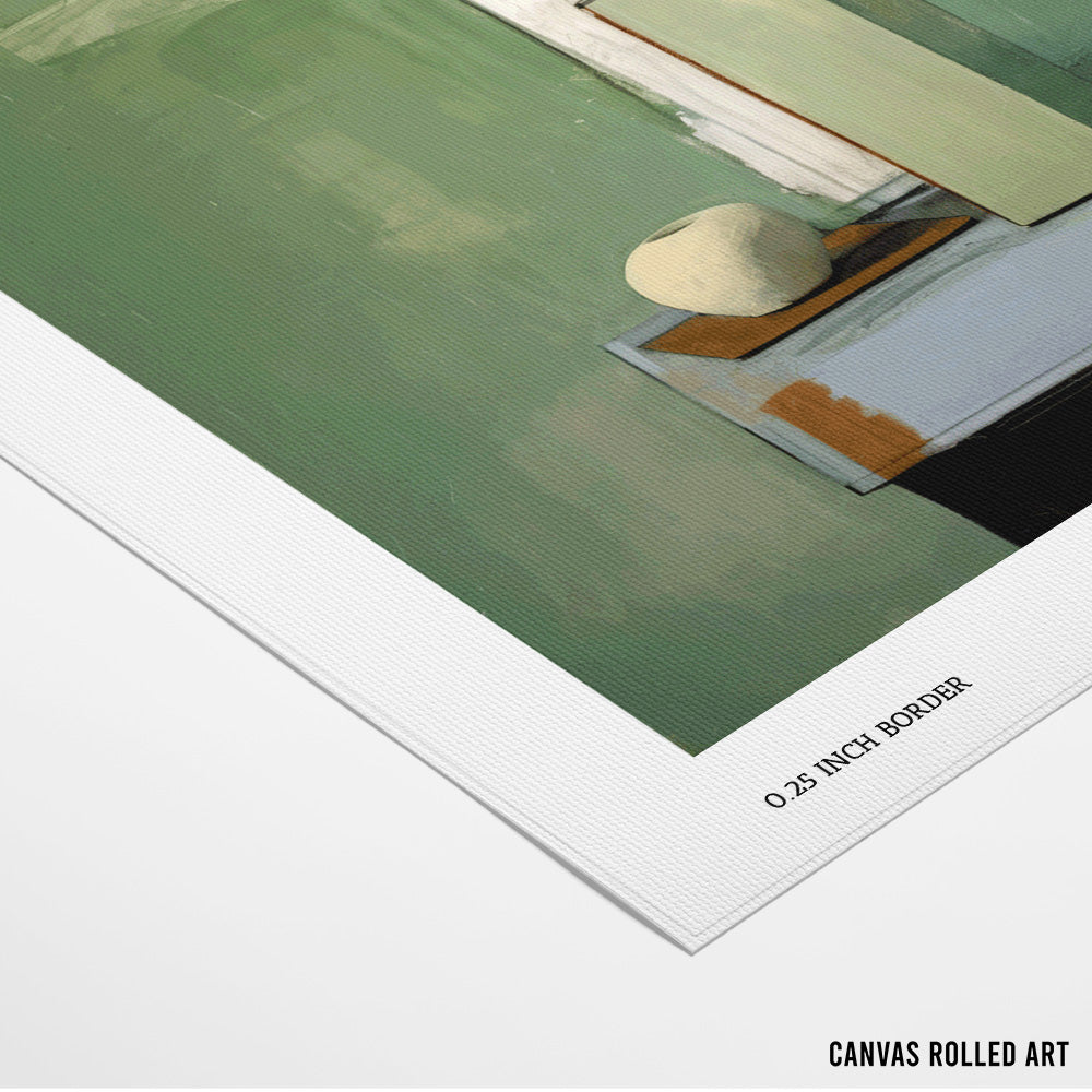 Green Still Life Canvas Paintings - XS / Matte Paper / Rolled Art - Nook At You