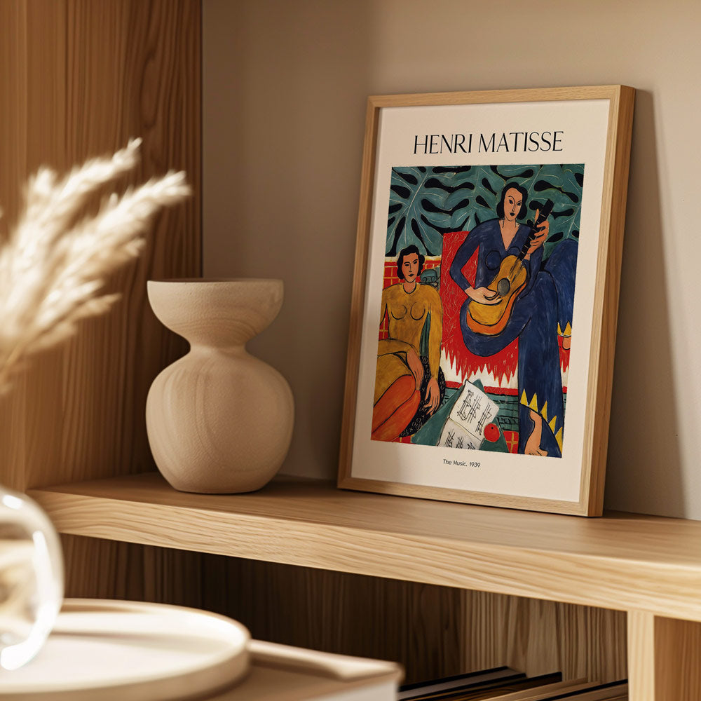 Henri Matisse's The Music (1939) Famous Paintings - XS / Matte Paper / Rolled Art - Nook At You