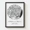 Map Art - White - The Minimalist
