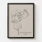 Personalized Line Art - Embrace (Beige)
