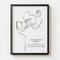 Personalized Line Art - Love (White)