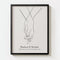 Personalized Line Art - Clasp (Beige)