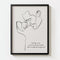 Personalized Line Art - Love (Beige)
