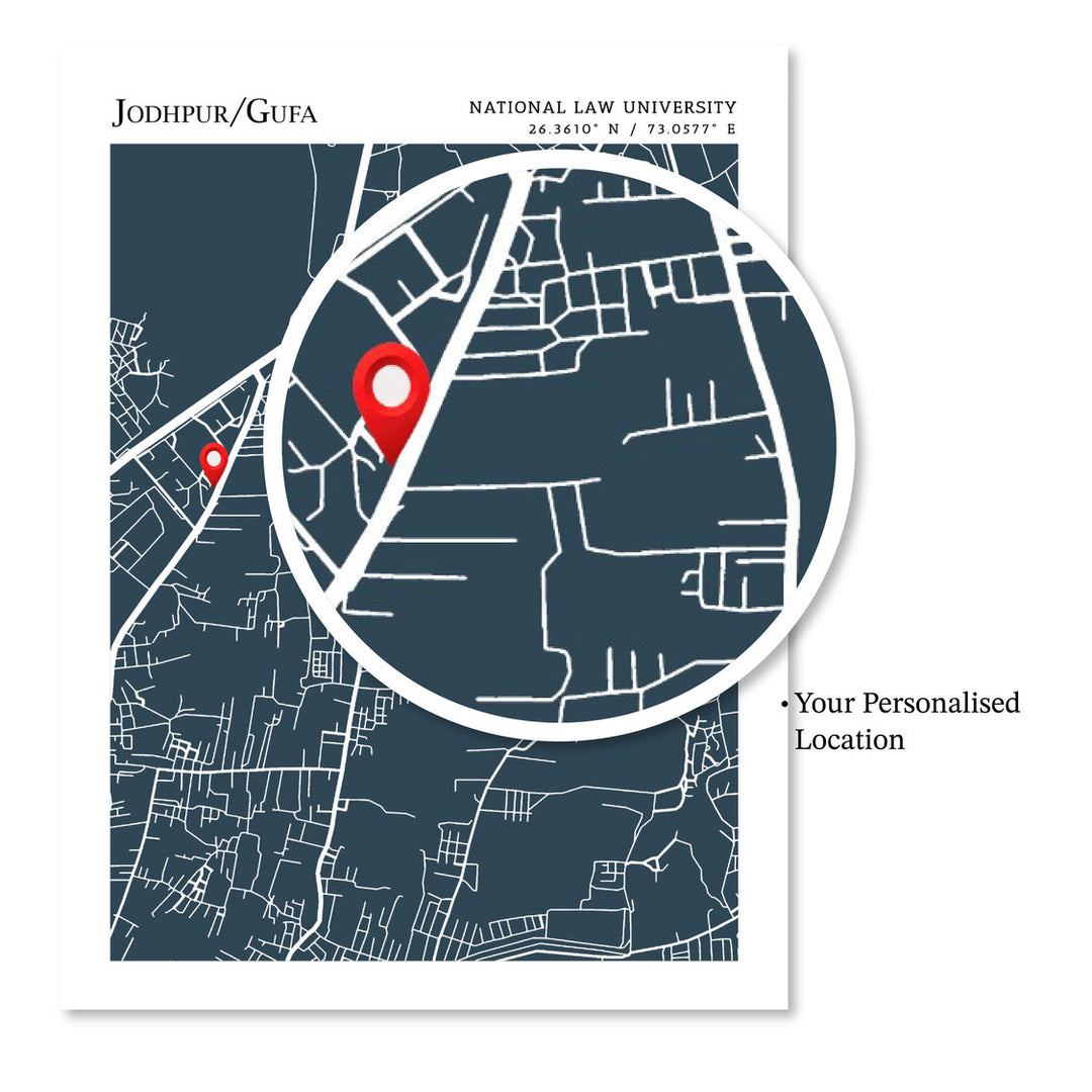 Custom Steet Map Art - Deep Blue - Modern #2 - XS / Matte Paper / Rolled Art - Nook At You