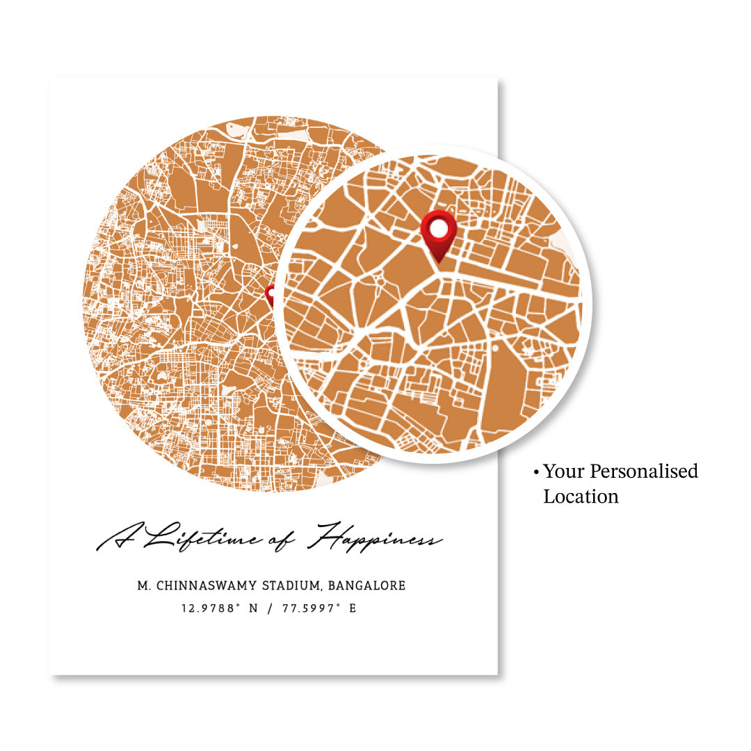 Street Map Art - Mustard - The Minimalist - XS / Matte Paper / Rolled Art - Nook At You