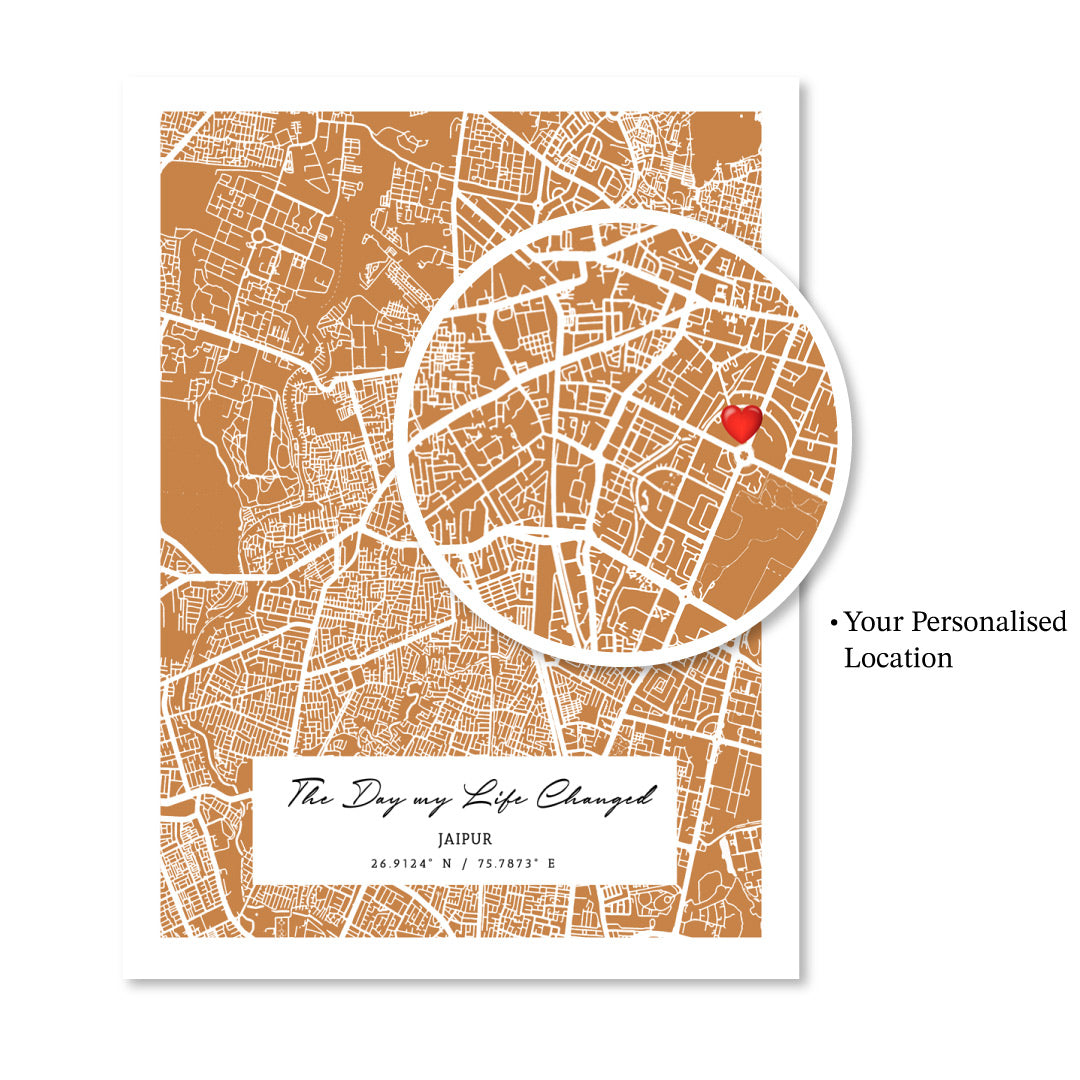 Street Map Art - Mustard - The Executive - XS / Canvas / Rolled Art - Nook At You