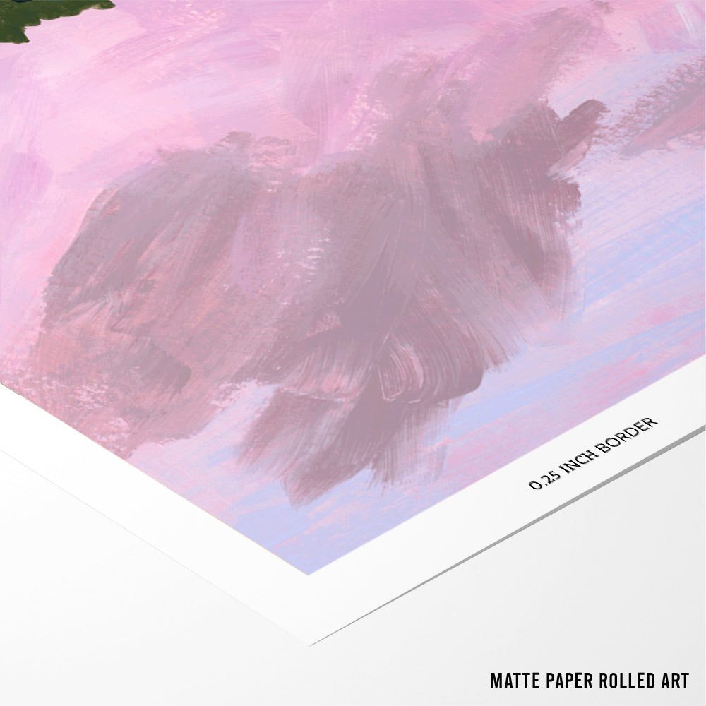 Morning Calm - Dreamy Landscape Wall Art Poster - XS / Matte Paper / Rolled Art - Nook At You