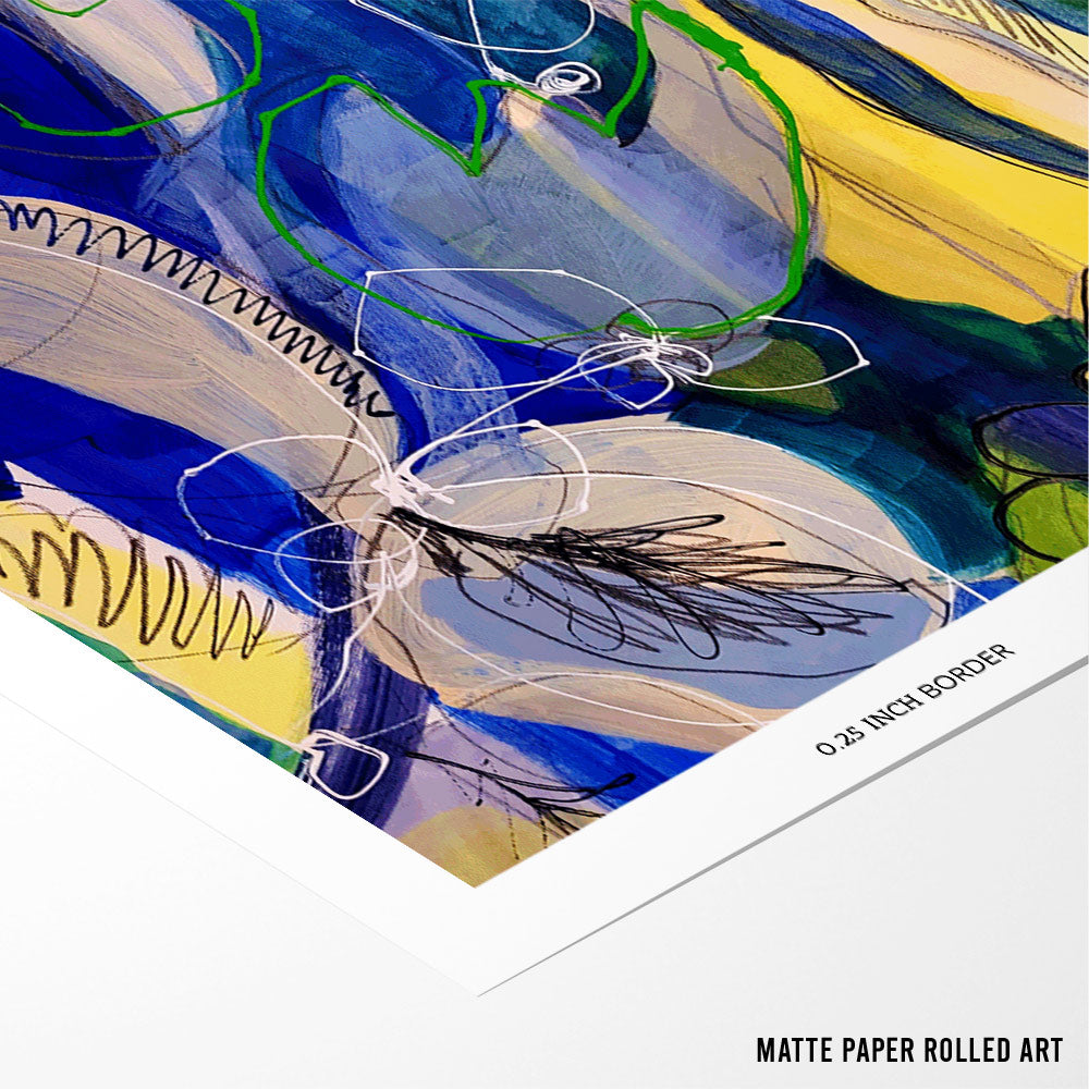 Water Flowers VI  Canvas Painting - XS / Matte Paper / Rolled Art - Nook At You