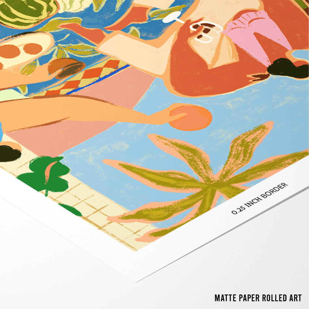 Summer Picnic Aesthetic Wall Art - 5XL / Canvas / Rolled Art - Nook At You