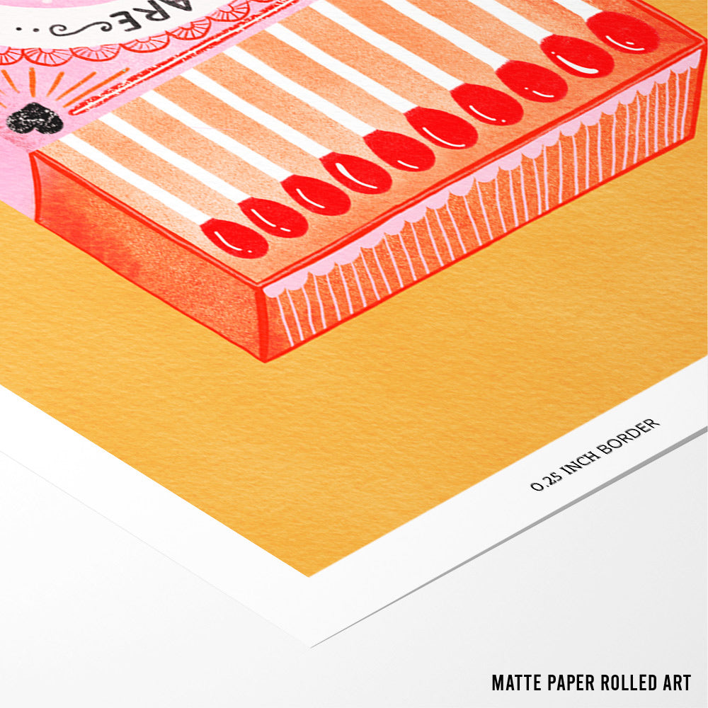 Match Box Wall Art Poster - XS / Matte Paper / Rolled Art - Nook At You