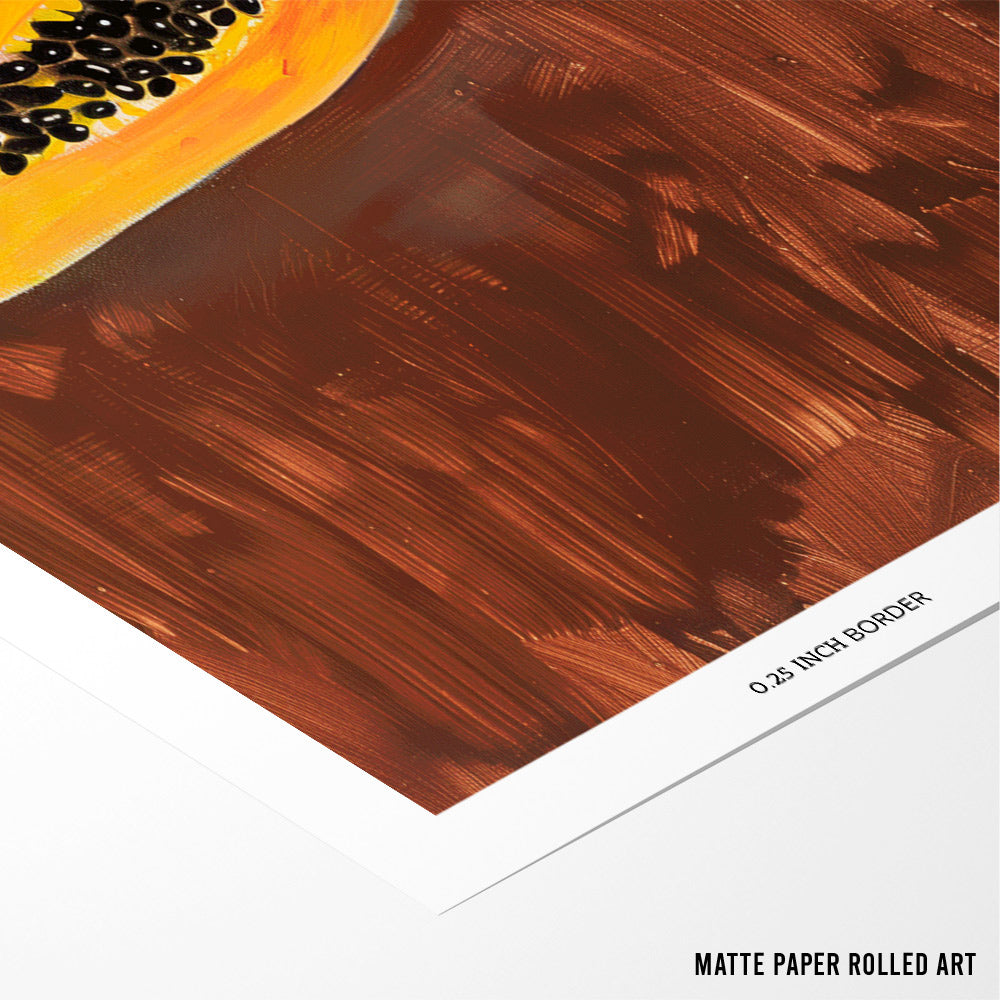 Papaya Dreams Canvas Painting - XS / Matte Paper / Rolled Art - Nook At You