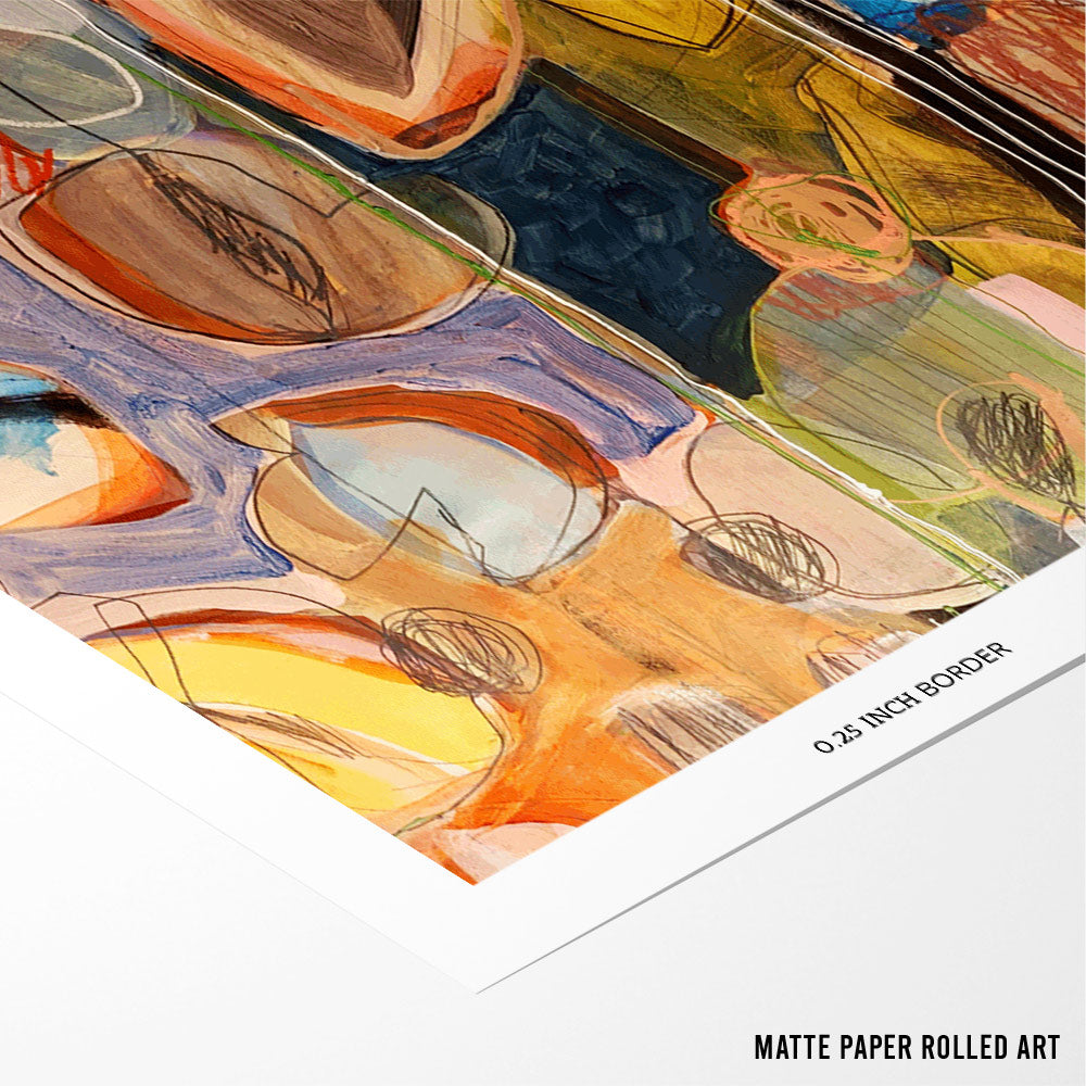 Elements Organisees Canvas Print - XS / Matte Paper / Rolled Art - Nook At You