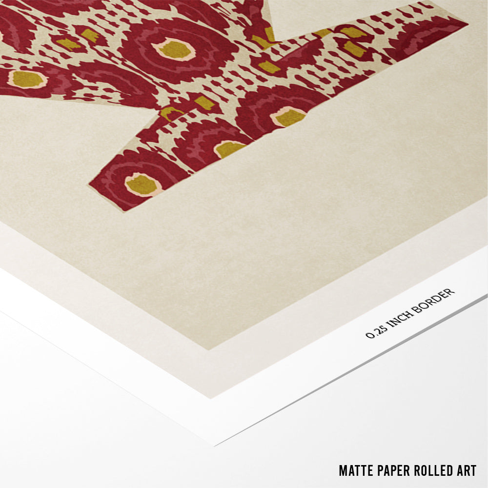 Ceremonial Stitches Boho Art Print - XS / Matte Paper / Rolled Art - Nook At You