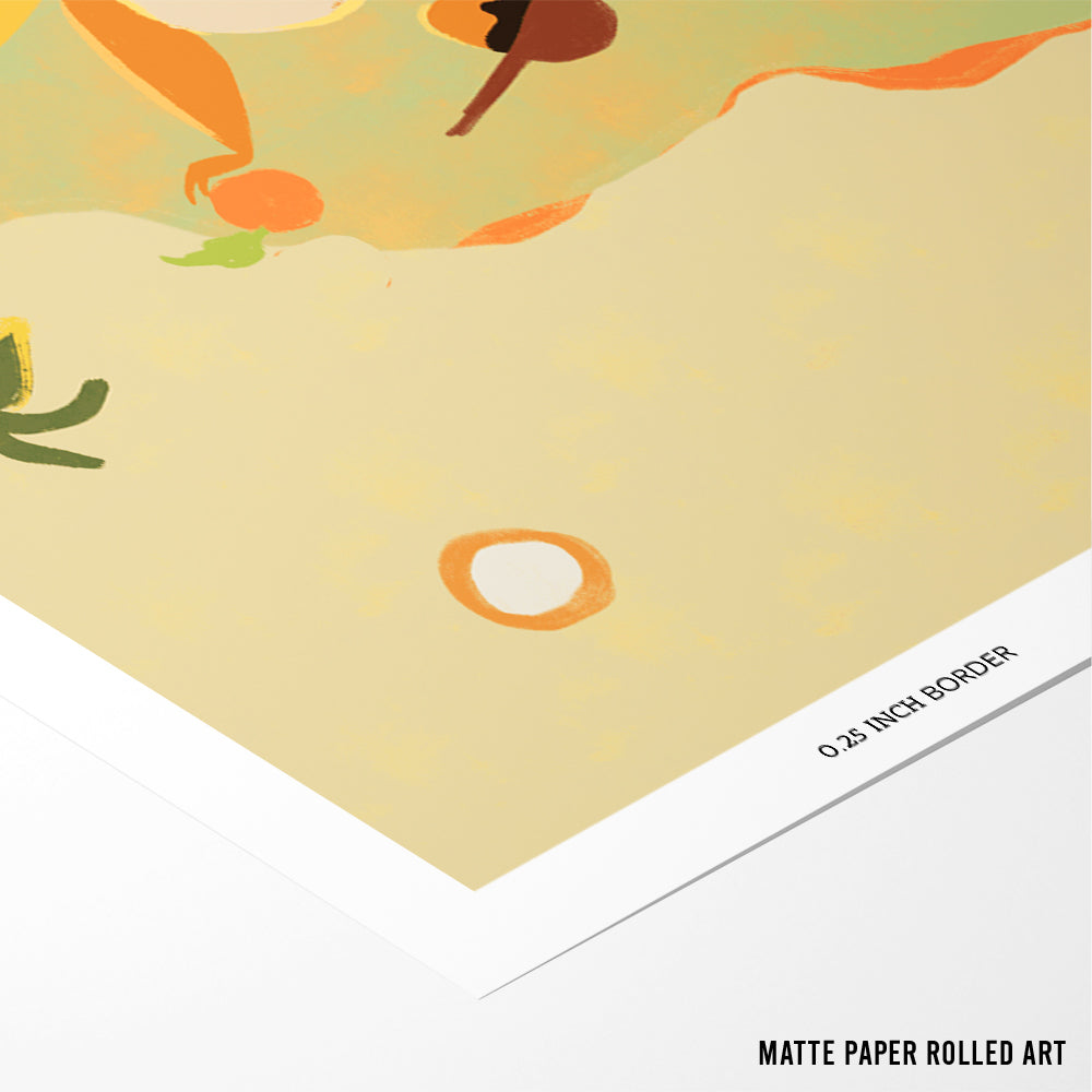 Farmer Guava Boho Art Print - XS / Matte Paper / Rolled Art - Nook At You