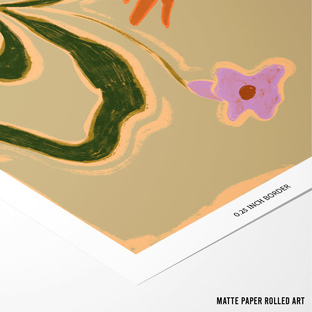 Serene Offering Boho Art - XS / Matte Paper / Rolled Art - Nook At You