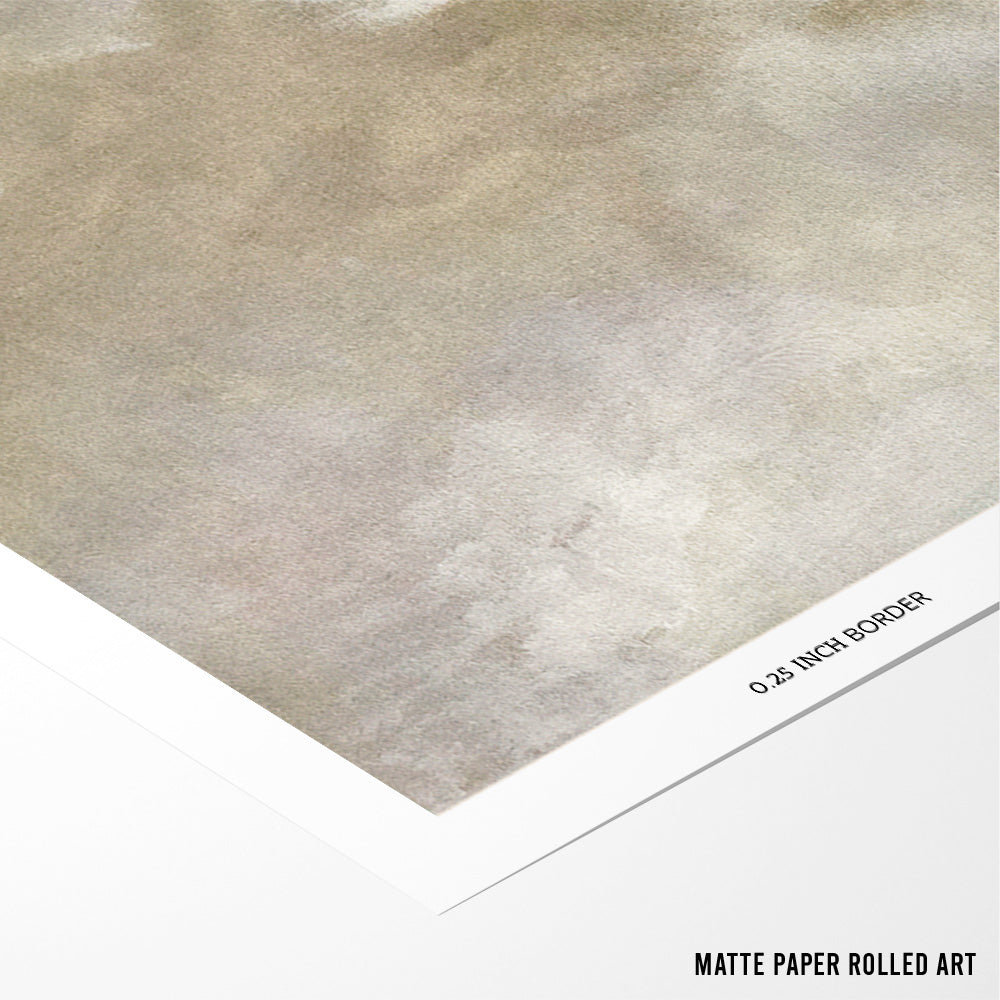 Cloud Abstract Painting - XS / Matte Paper / Rolled Art - Nook At You