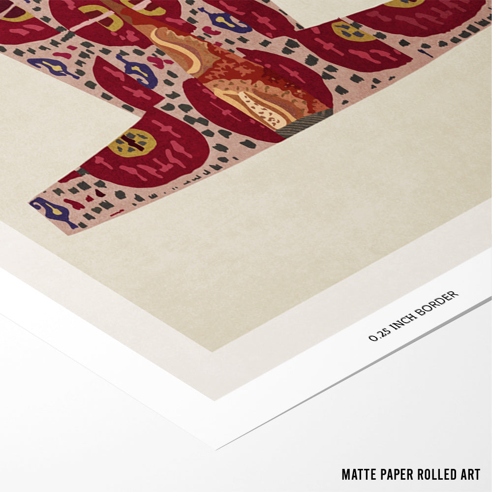 Royal Weave Boho Art Painting - XS / Matte Paper / Rolled Art - Nook At You