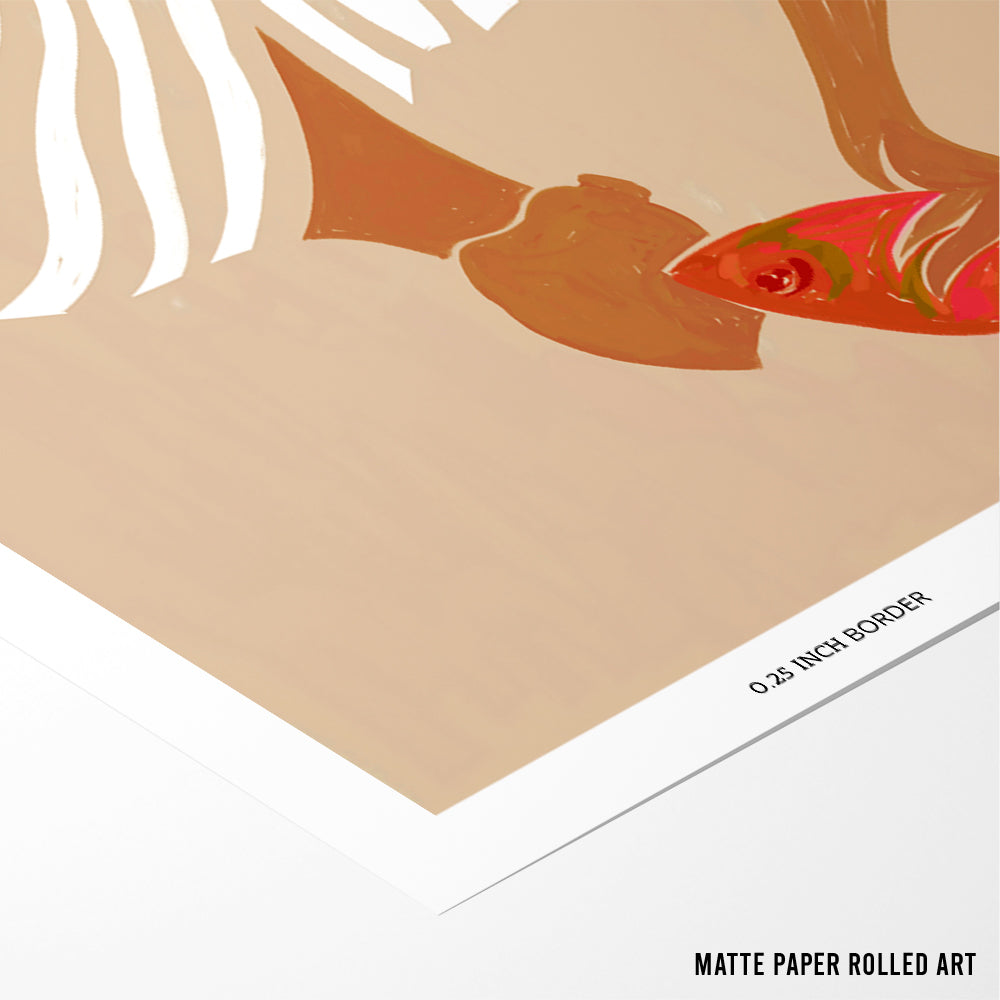 Fish Eye Paradox Boho Wall Art - XS / Matte Paper / Rolled Art - Nook At You