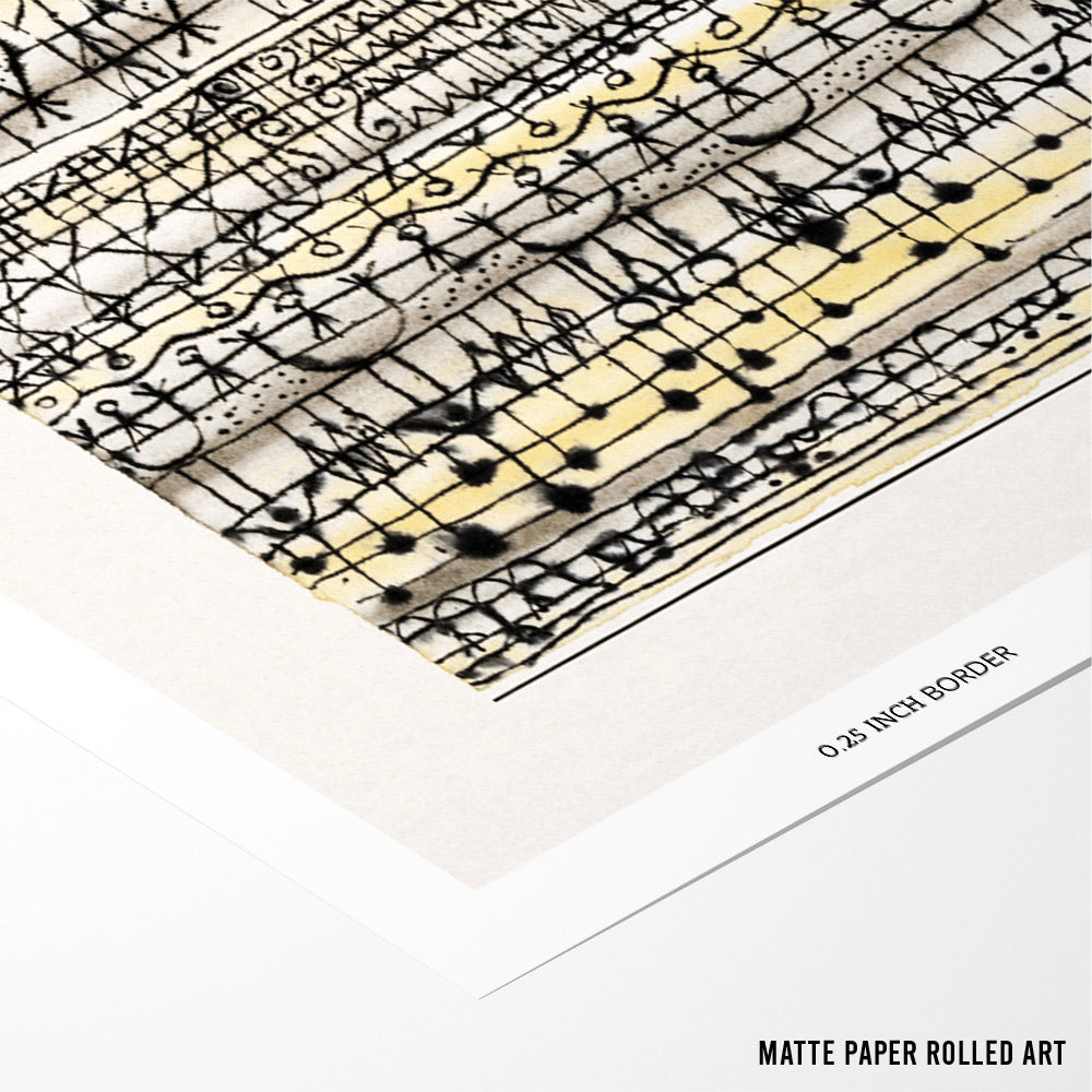 Paul Klee - Abstract Stripes Exhibition Poster - XS / Matte Paper / Rolled Art - Nook At You