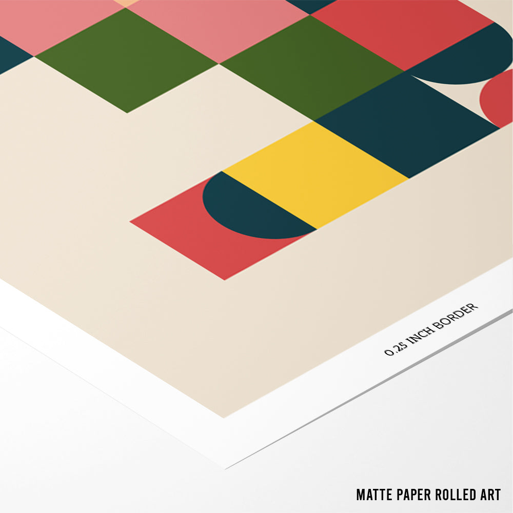 Bauhaus Geometry Wall Art Poster - XS / Matte Paper / Rolled Art - Nook At You
