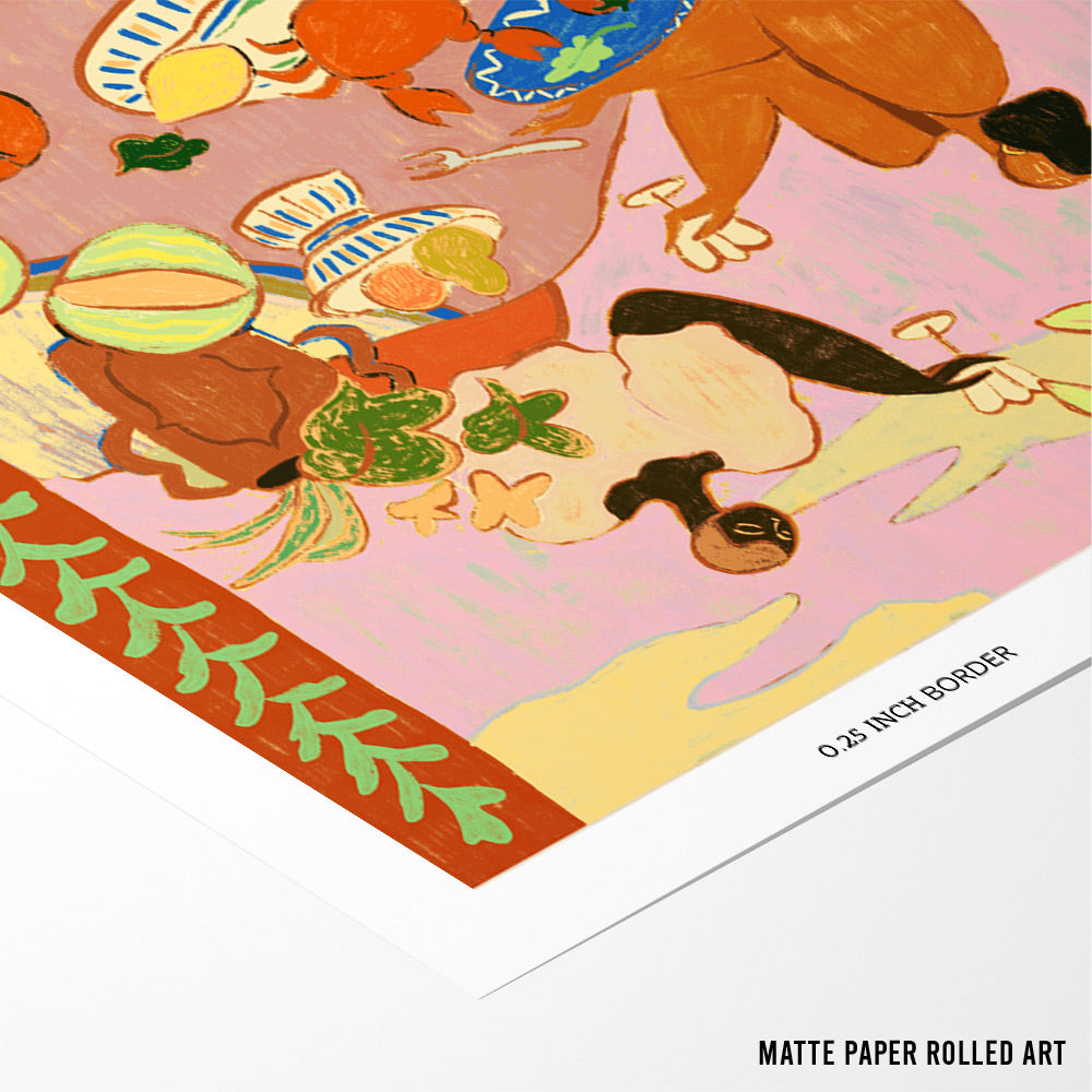 Luncheon with the Ladies Boho Art - XS / Matte Paper / Rolled Art - Nook At You