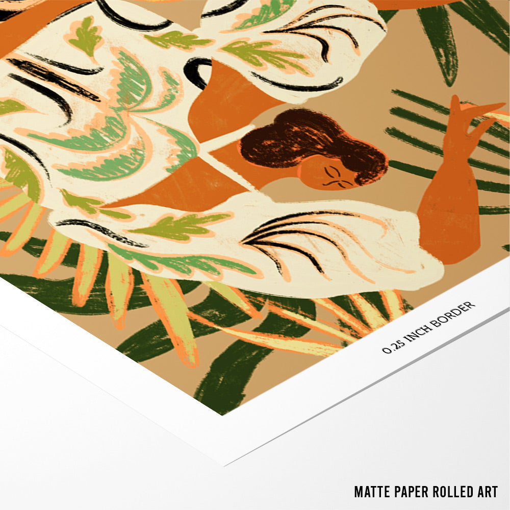 Nature Embrace Boho Artwork - XS / Matte Paper / Rolled Art - Nook At You