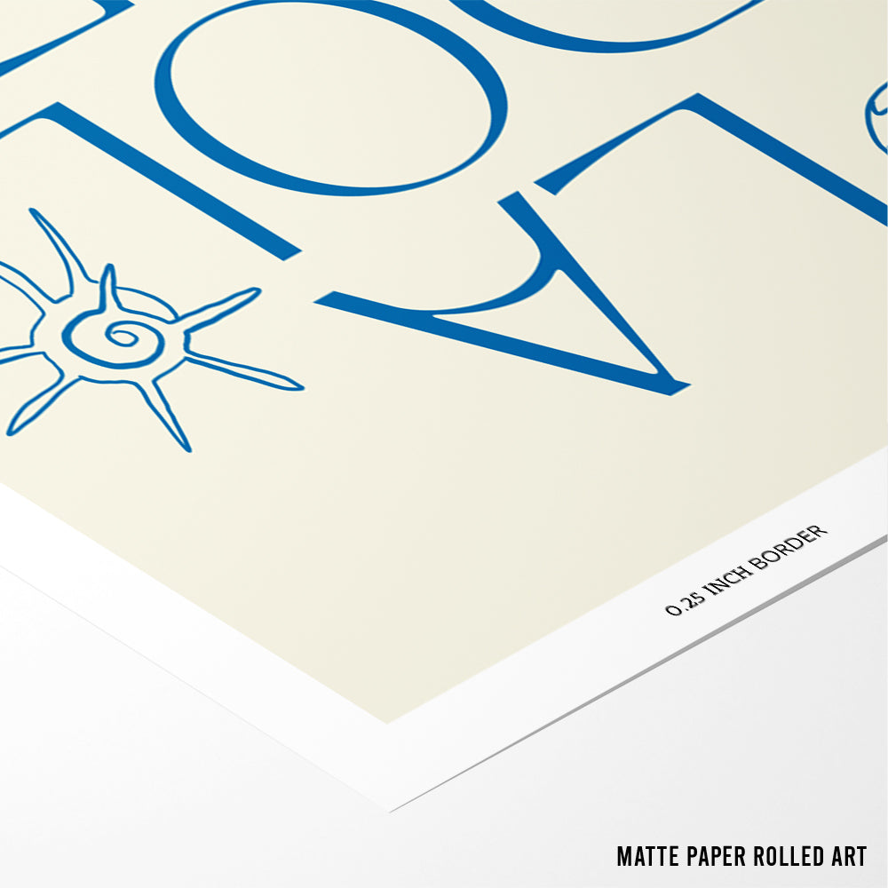 La Dolce Vita Blue Canvas Prints - XS / Matte Paper / Rolled Art - Nook At You