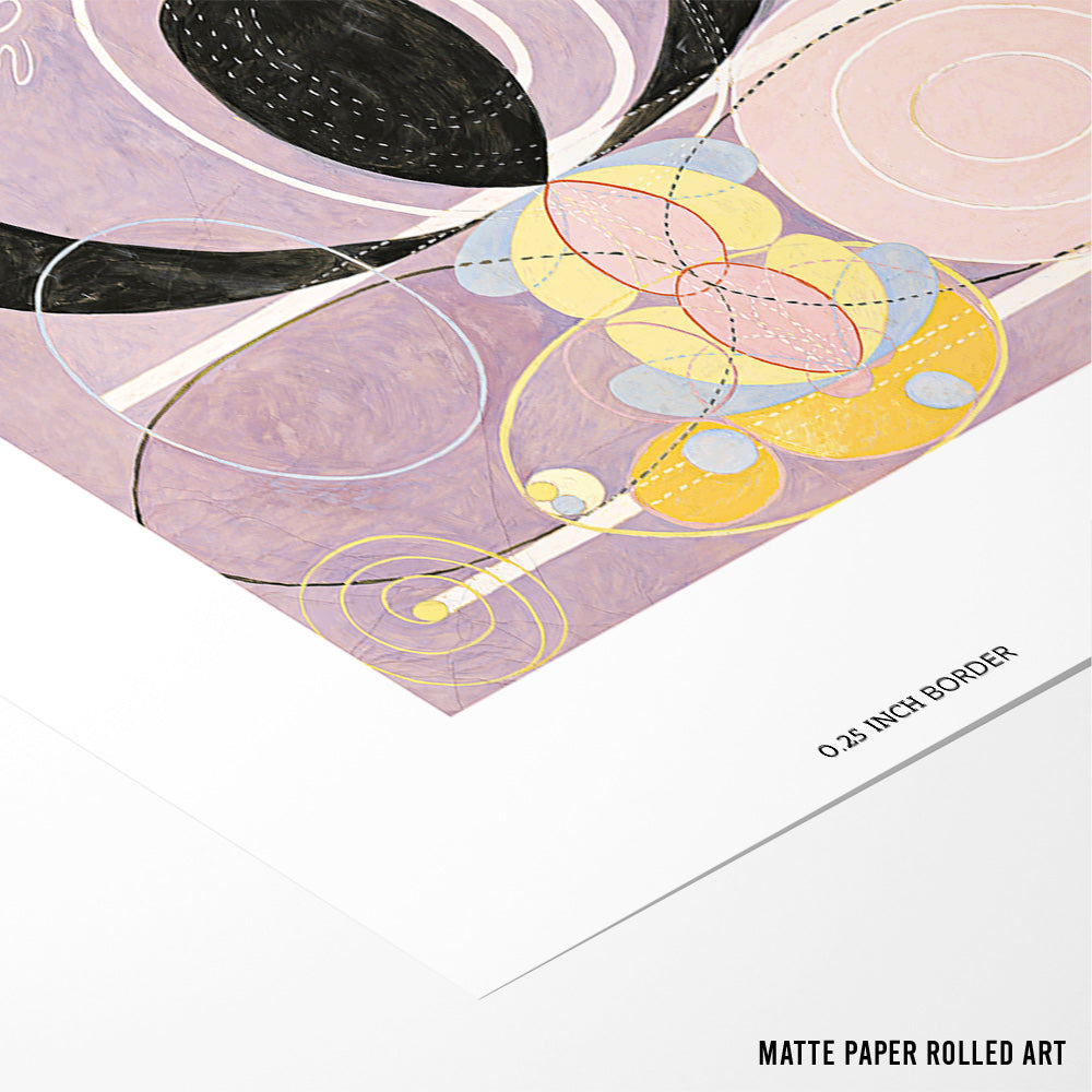 Hilma af Klint - Vibrant Cosmic Dance Canvas Painting - XS / Matte Paper / Rolled Art - Nook At You