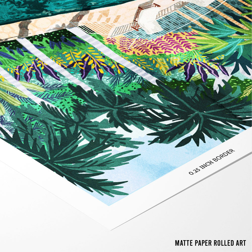 Tigers In Greece Botanical Wall Art - XS / Matte Paper / Rolled Art - Nook At You