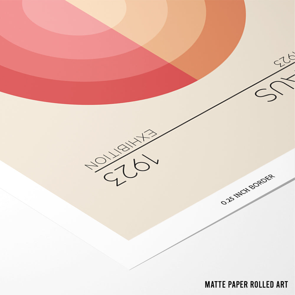 Bauhaus Circles Exhibition Poster - XS / Matte Paper / Rolled Art - Nook At You