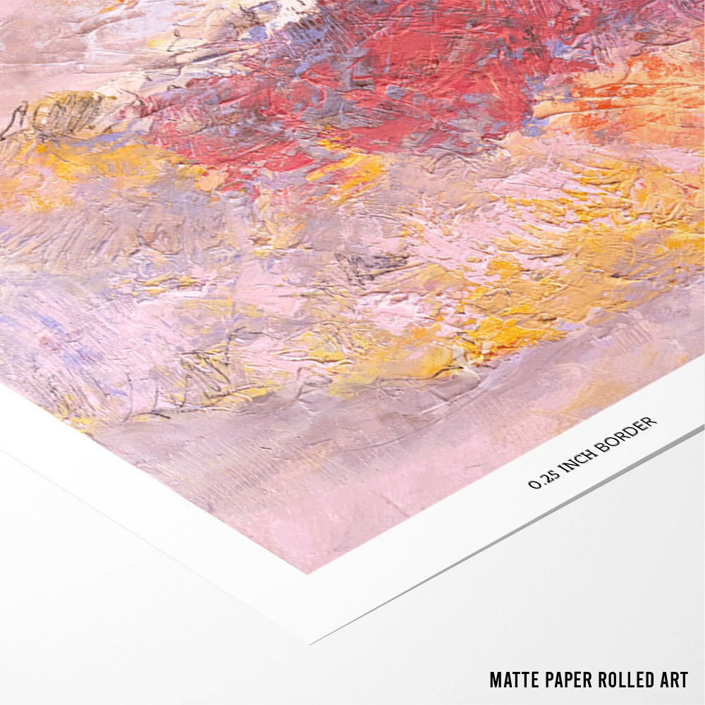 Vibrant Pink Horizon Canvas Print - XS / Matte Paper / Rolled Art - Nook At You