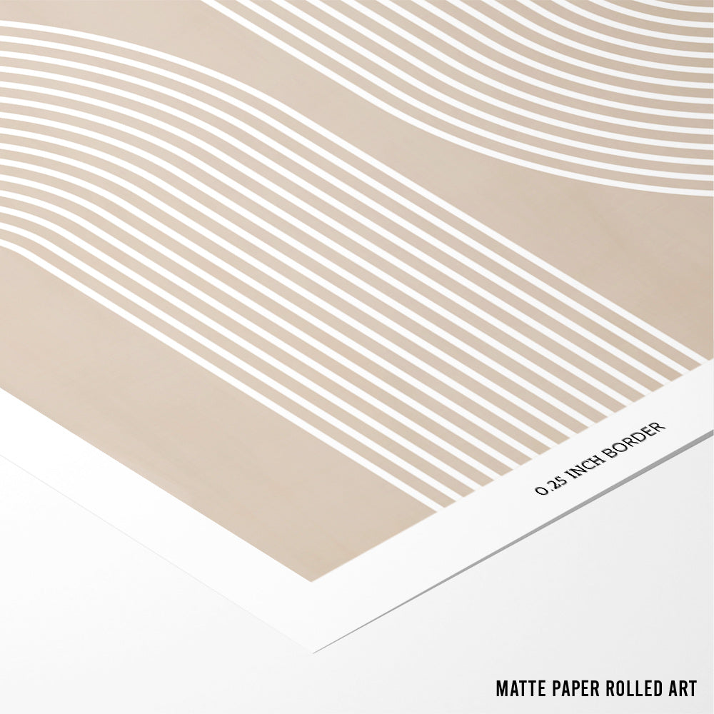 Beige Arc Wall Art Print - XS / Matte Paper / Rolled Art - Nook At You