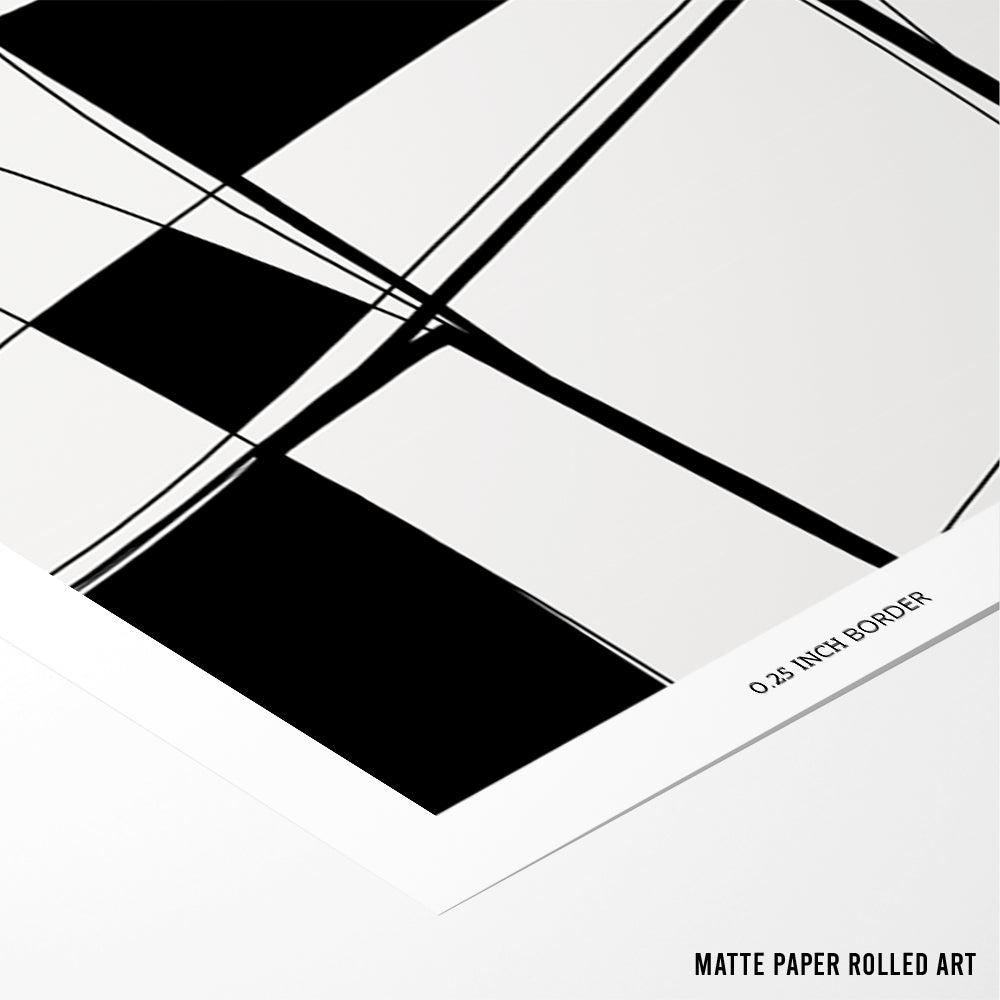 Crossed Paths Abstract Painting - XS / Matte Paper / Rolled Art - Nook At You