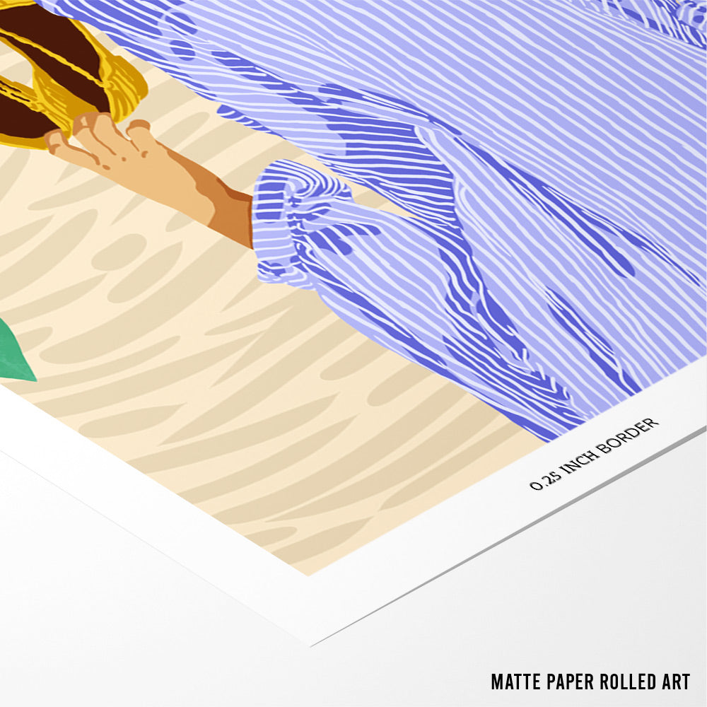 I Followed My Heart & It Led Me To the Beach Boho Artwork - XS / Matte Paper / Rolled Art - Nook At You