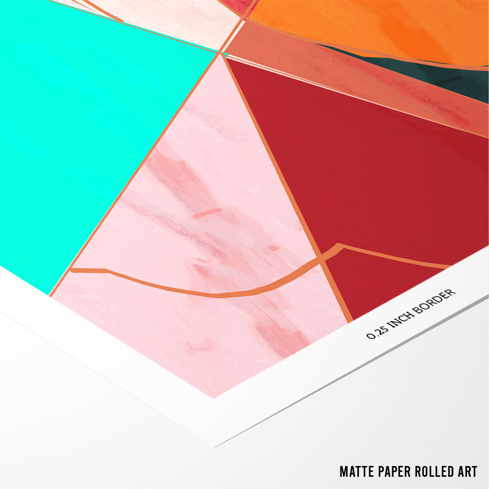 Prism Abstract Canvas Print - XS / Matte Paper / Rolled Art - Nook At You