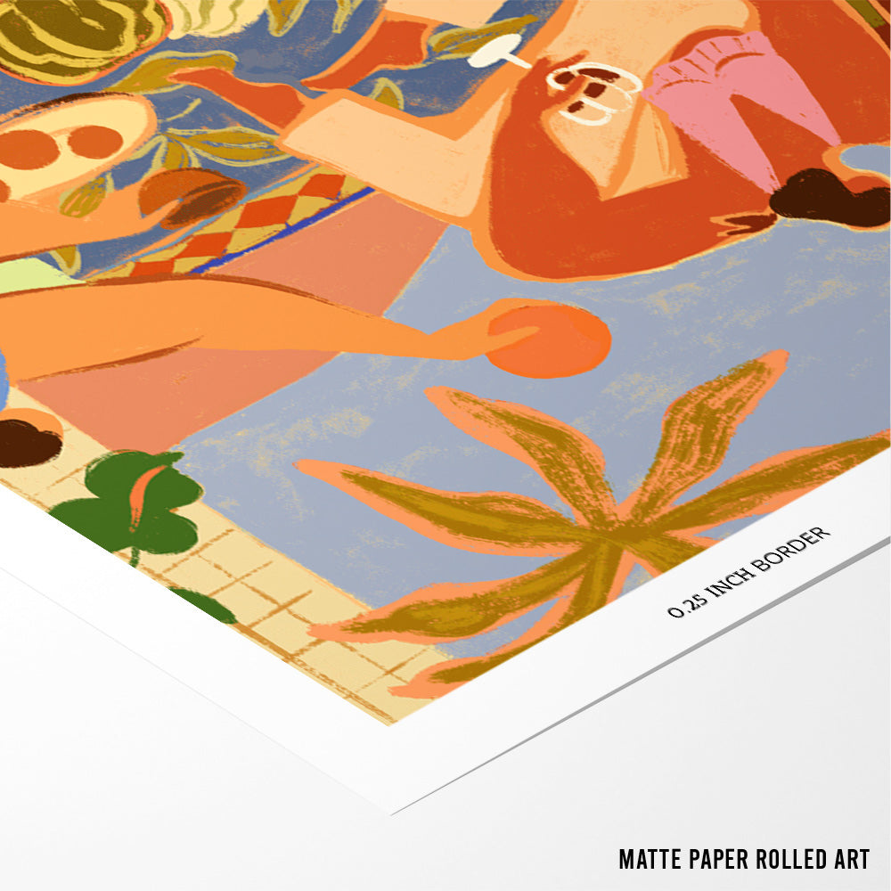 Summer Picnic Aesthetic Wall Art - XS / Matte Paper / Rolled Art - Nook At You