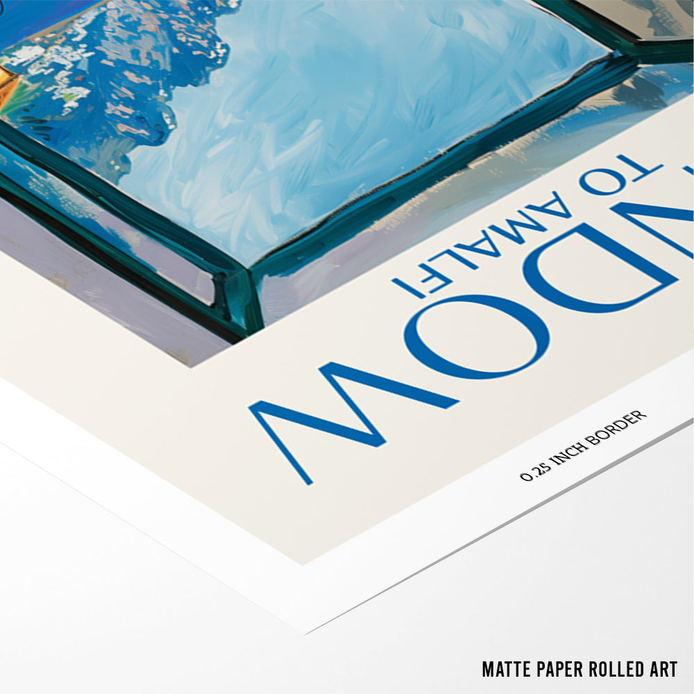 Window to Amalfi Art Print - XS / Matte Paper / Rolled Art - Nook At You