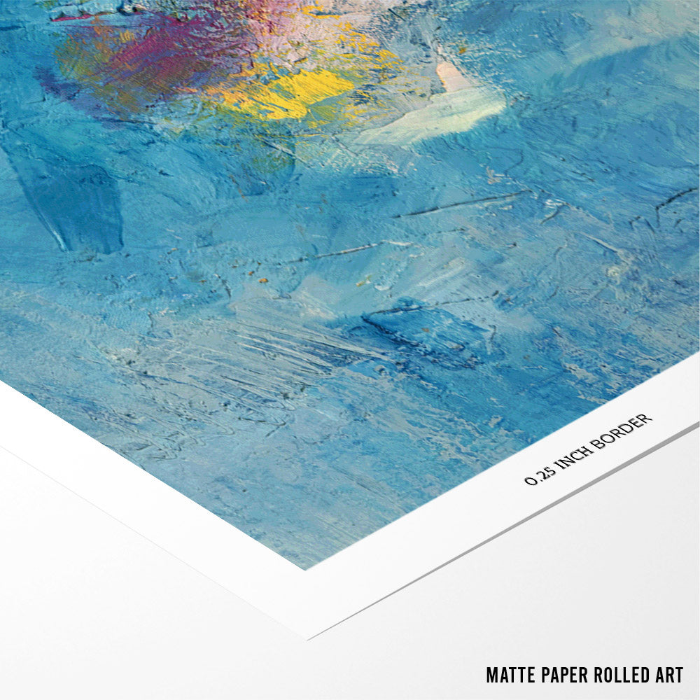 Blue Skies Canvas Painting - XS / Matte Paper / Rolled Art - Nook At You