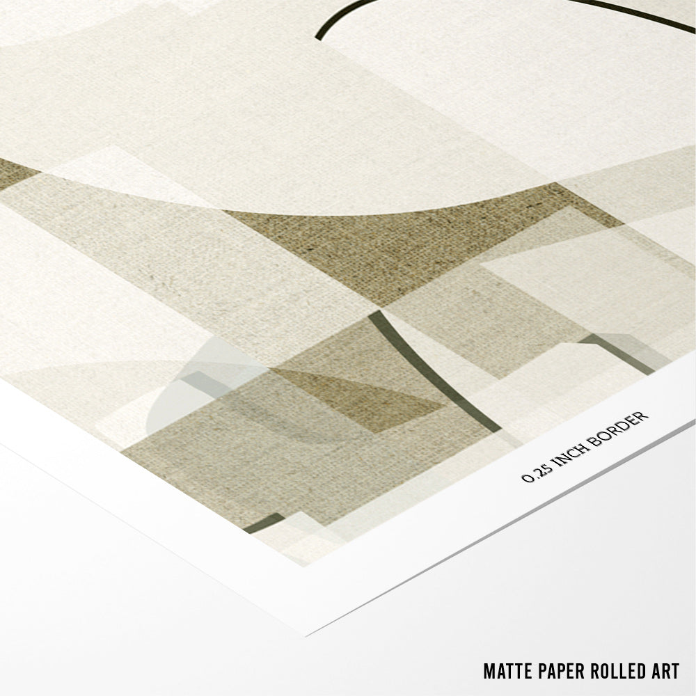 Neutral Curves 2 Bedroom Wall Art - XS / Matte Paper / Rolled Art - Nook At You