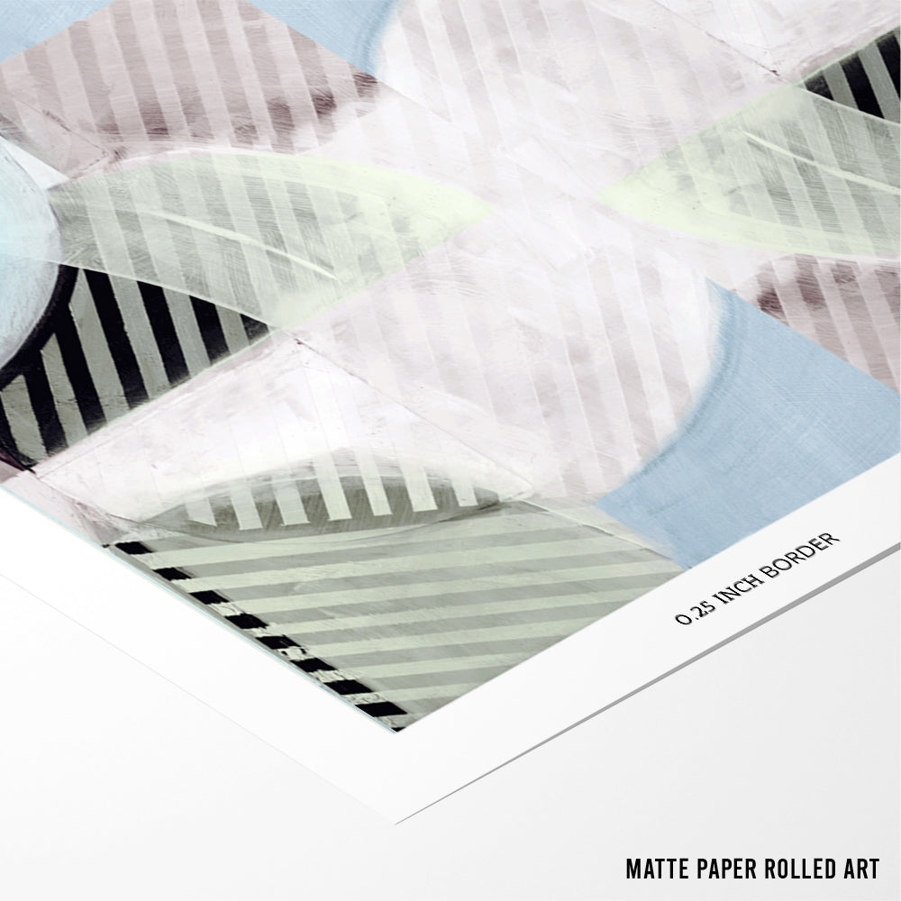 Abstract Misty Stripes 2 Wall Art Prints - XS / Matte Paper / Rolled Art - Nook At You