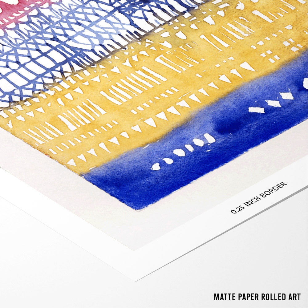 Colorful Gridscape Art Print - XS / Matte Paper / Rolled Art - Nook At You