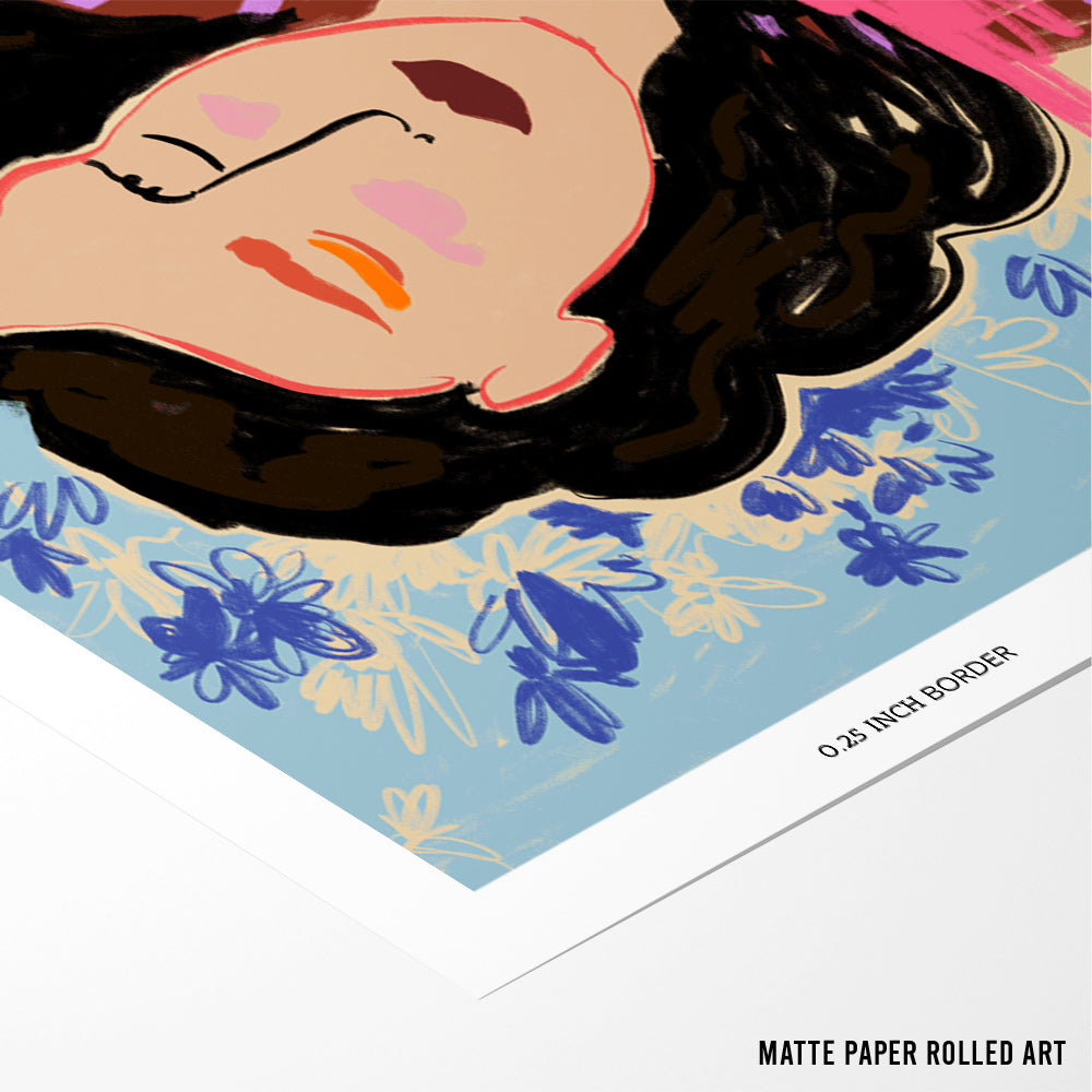 Expressive Figure Boho Art Print - XS / Matte Paper / Rolled Art - Nook At You