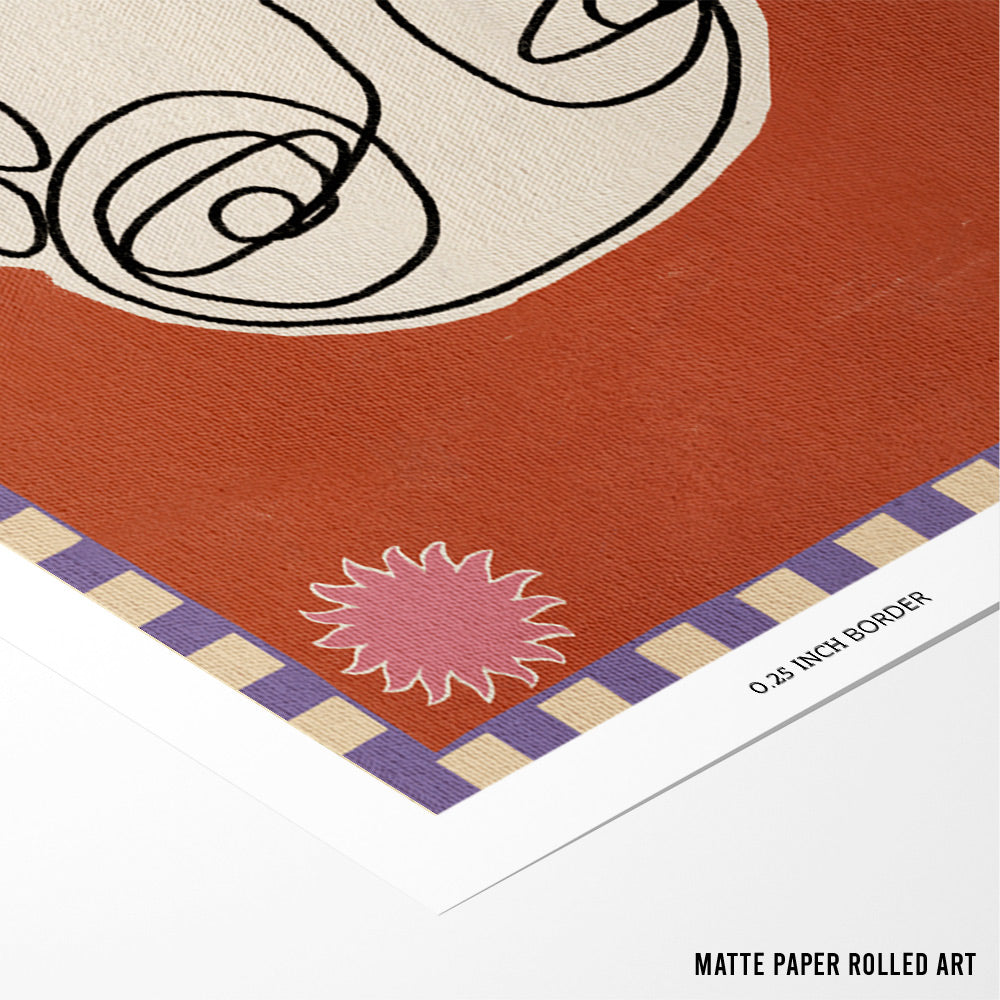 Lines of Wonder Boho Art - XS / Matte Paper / Rolled Art - Nook At You