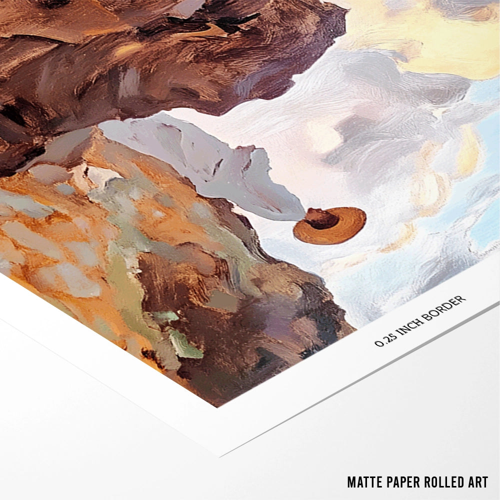 Sunrise Landscape Art Poster - XS / Matte Paper / Rolled Art - Nook At You