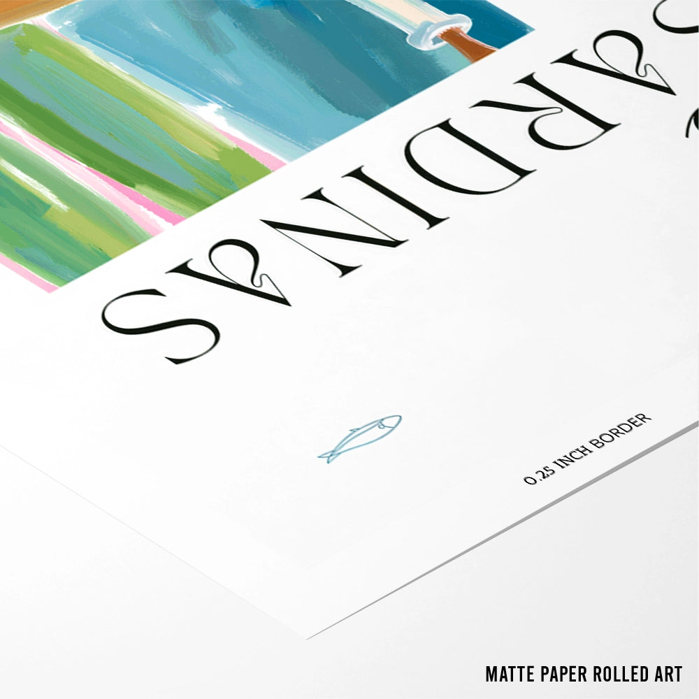 Sardine Gourmet Wall Art Print - XS / Matte Paper / Rolled Art - Nook At You