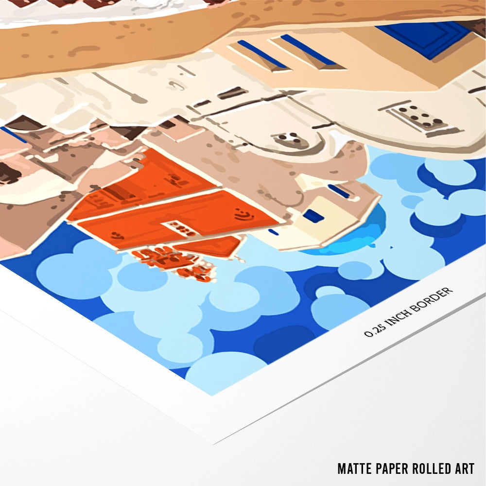 Somewhere Far Away Modern Wall Art Painting - XS / Matte Paper / Rolled Art - Nook At You