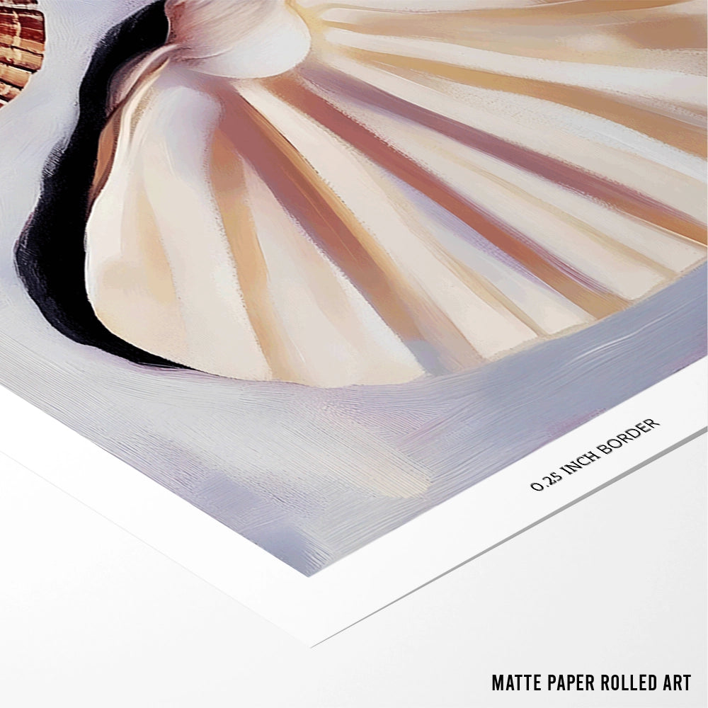 Seashell Harmony Canvas painting - XS / Matte Paper / Rolled Art - Nook At You