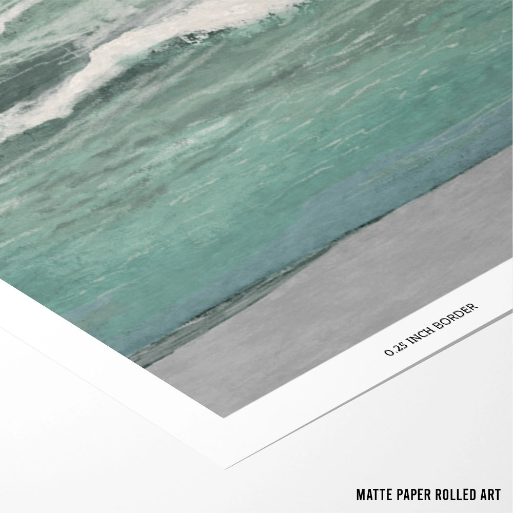 East Bank Waves Landscape Wall Art - XS / Matte Paper / Rolled Art - Nook At You