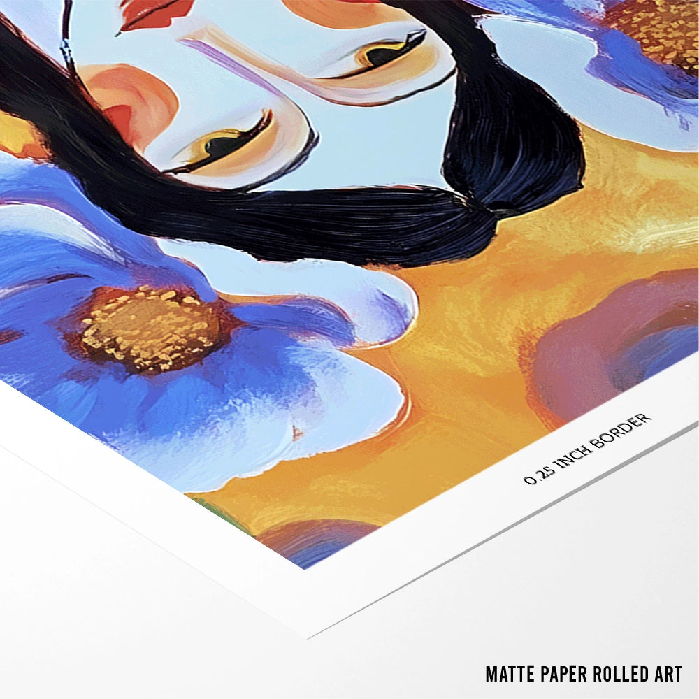 She Blooms Women Illustration Art Poster - XS / Matte Paper / Rolled Art - Nook At You