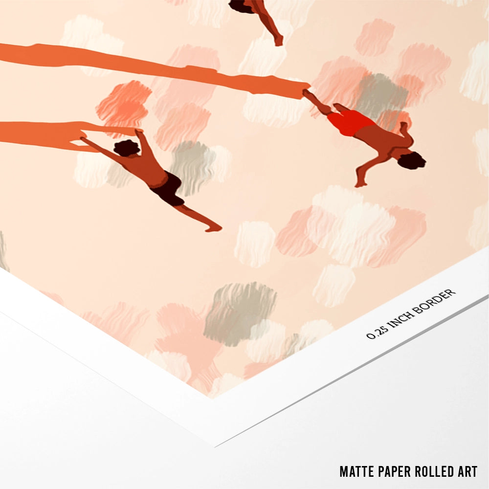 Free Spirits Modern Landscape Wall Art - XS / Matte Paper / Rolled Art - Nook At You